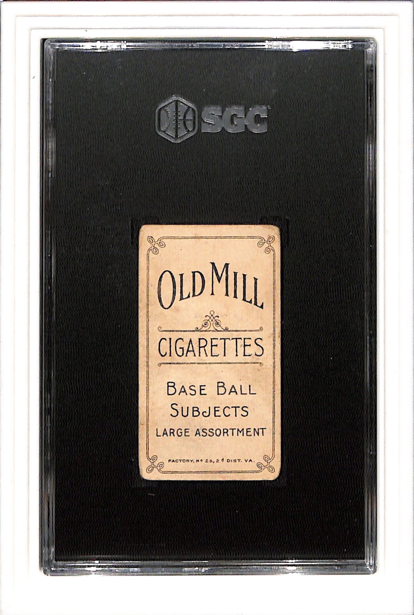 1909 T206 Sam Crawford with bat Old Mill SGC 2.5 SN 4834482