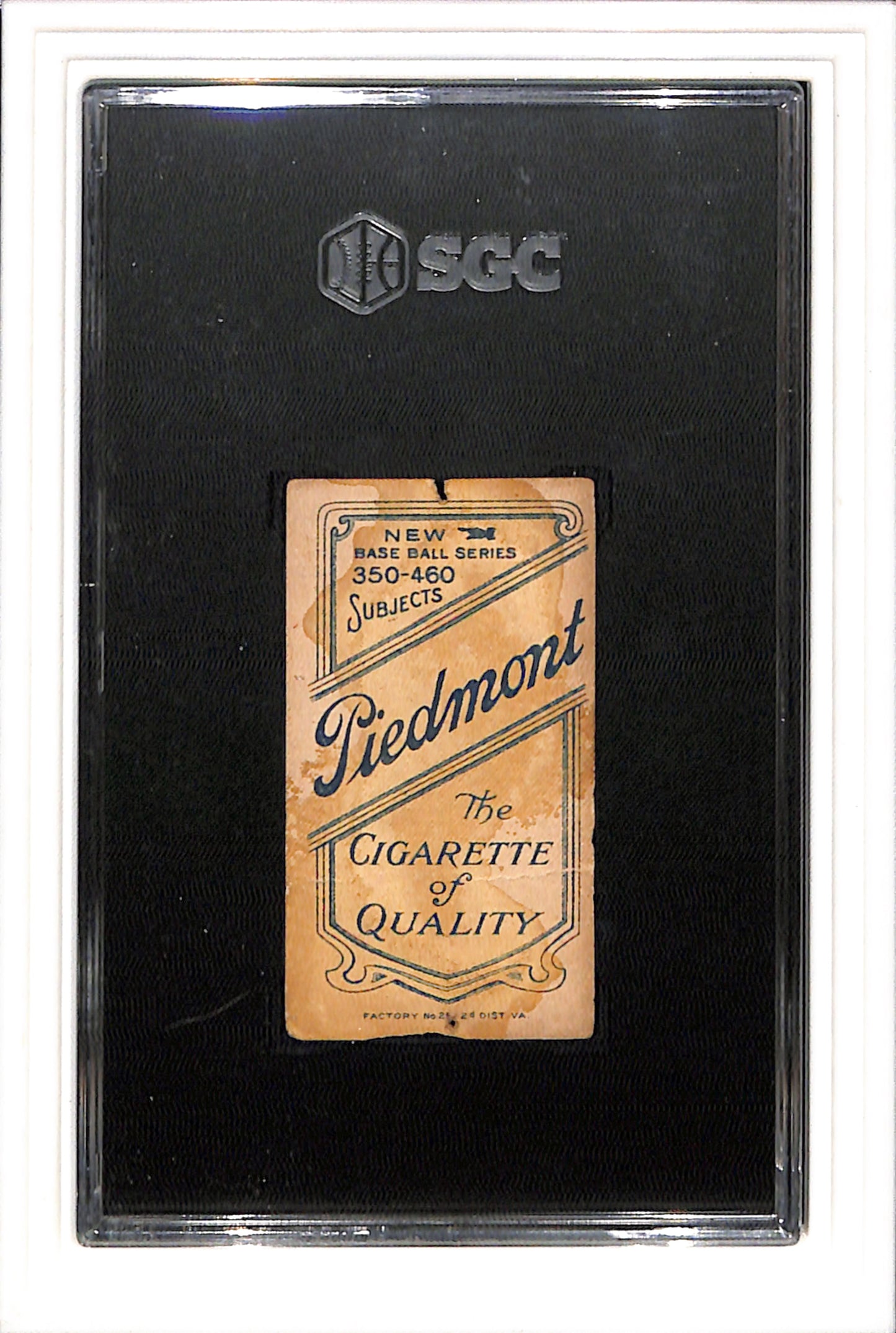 1909-11 T206 Ty Cobb Bat Off Shoulder SGC A Piedmont 350-460