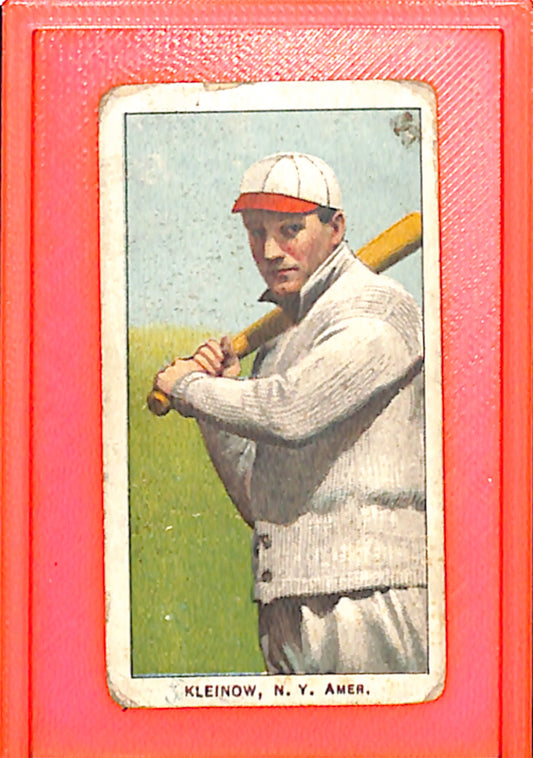 1909 T206 Red Kleinow with Bat Sweet Cap 150 New York Yankees