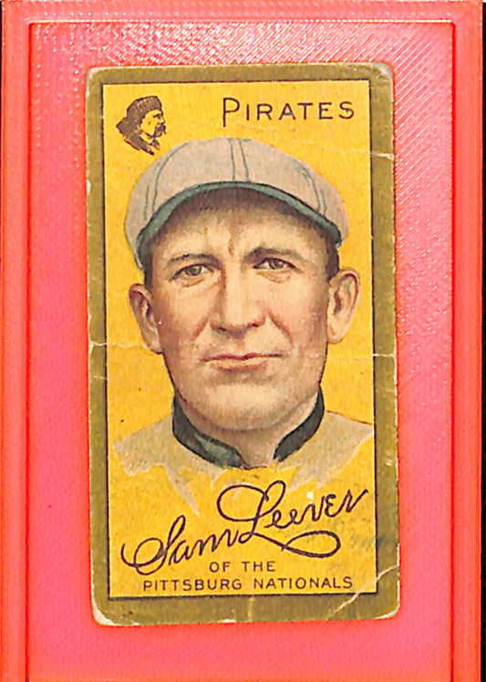 1911 T205 Gold Border Sam Leever Piedmont Pittsburgh Pirates