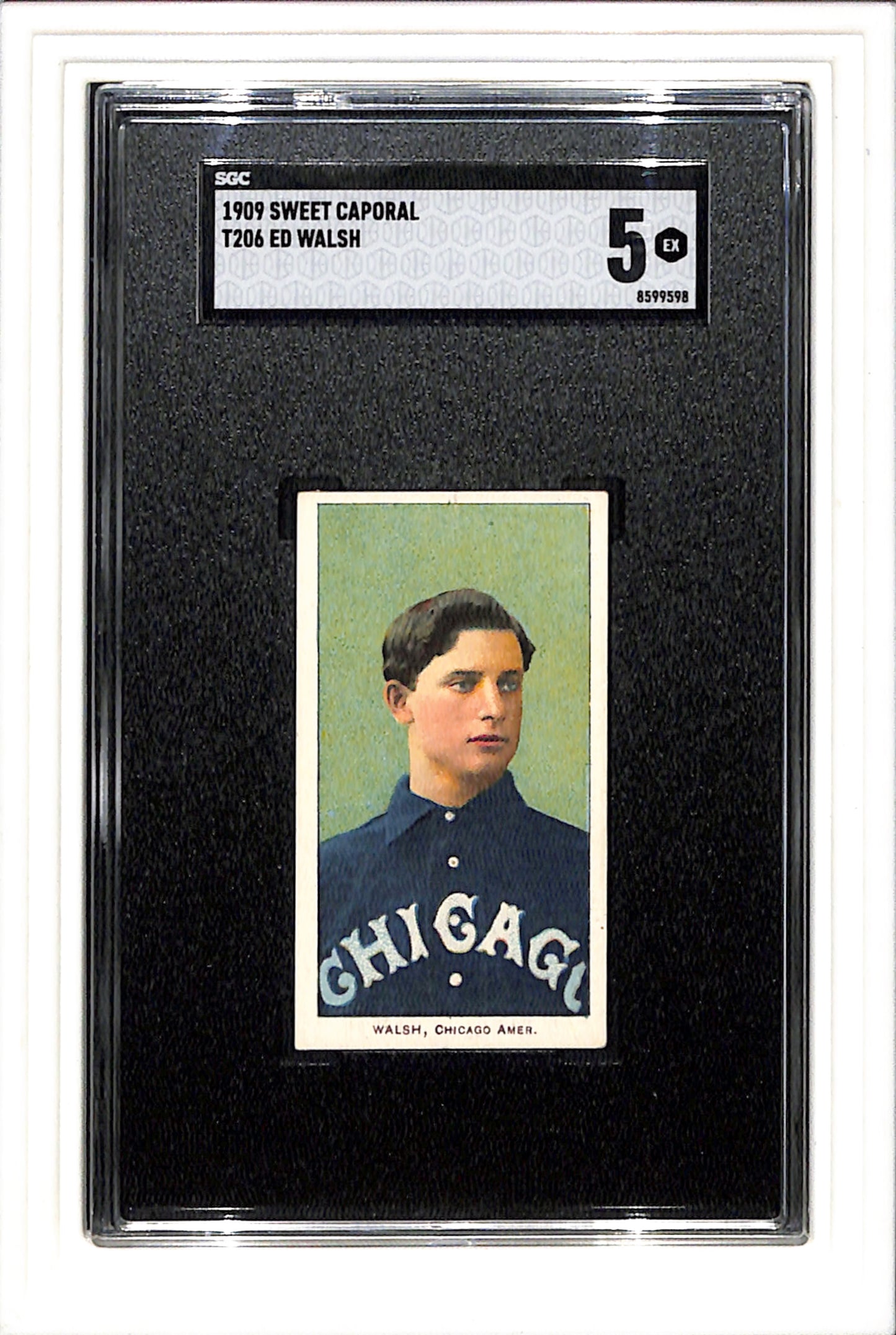 1909-11 T206 Ed Walsh HOF SGC 5 SN 8599598