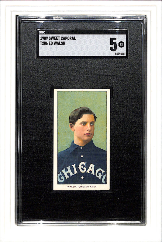 1909-11 T206 Ed Walsh HOF SGC 5 SN 8599598