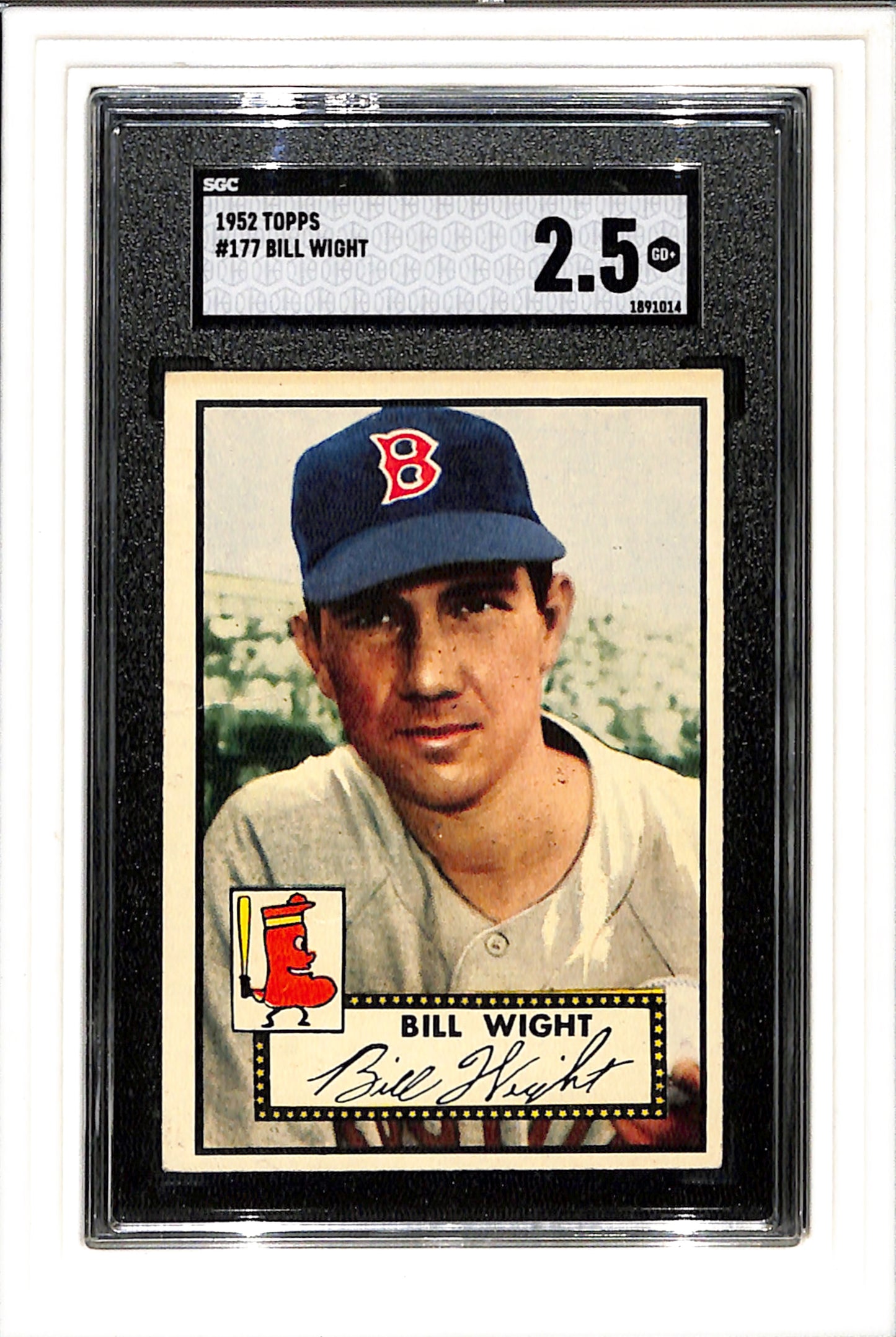 1952 Topps #177 Bil Wight SGC 2.5 SN 1891014