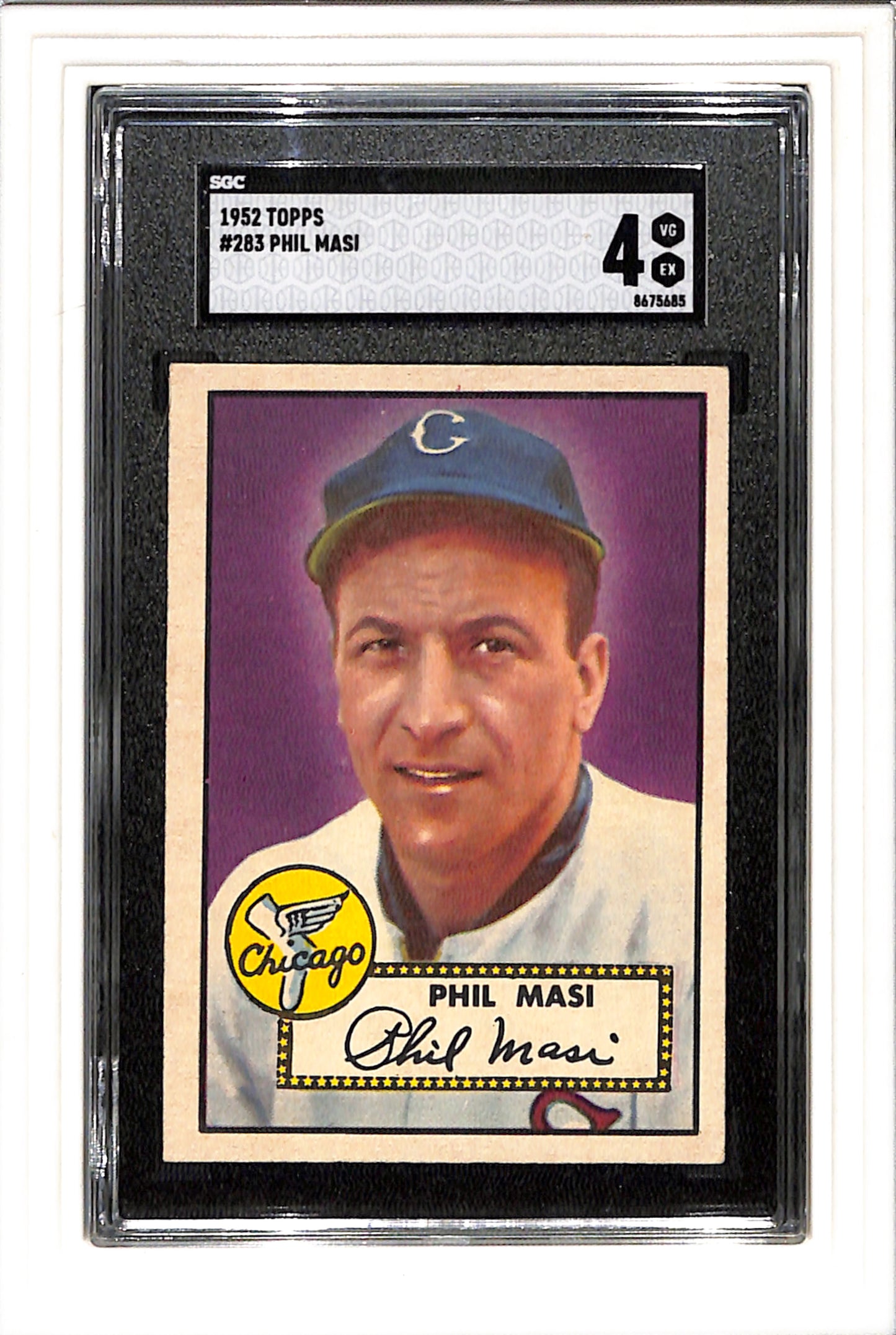 1952 Topps #283 Phil Masi SGC 4 SN 8675685