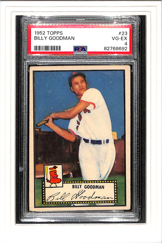 1952 Topps #23 Billy Goodman PSA 4 SN 82768692