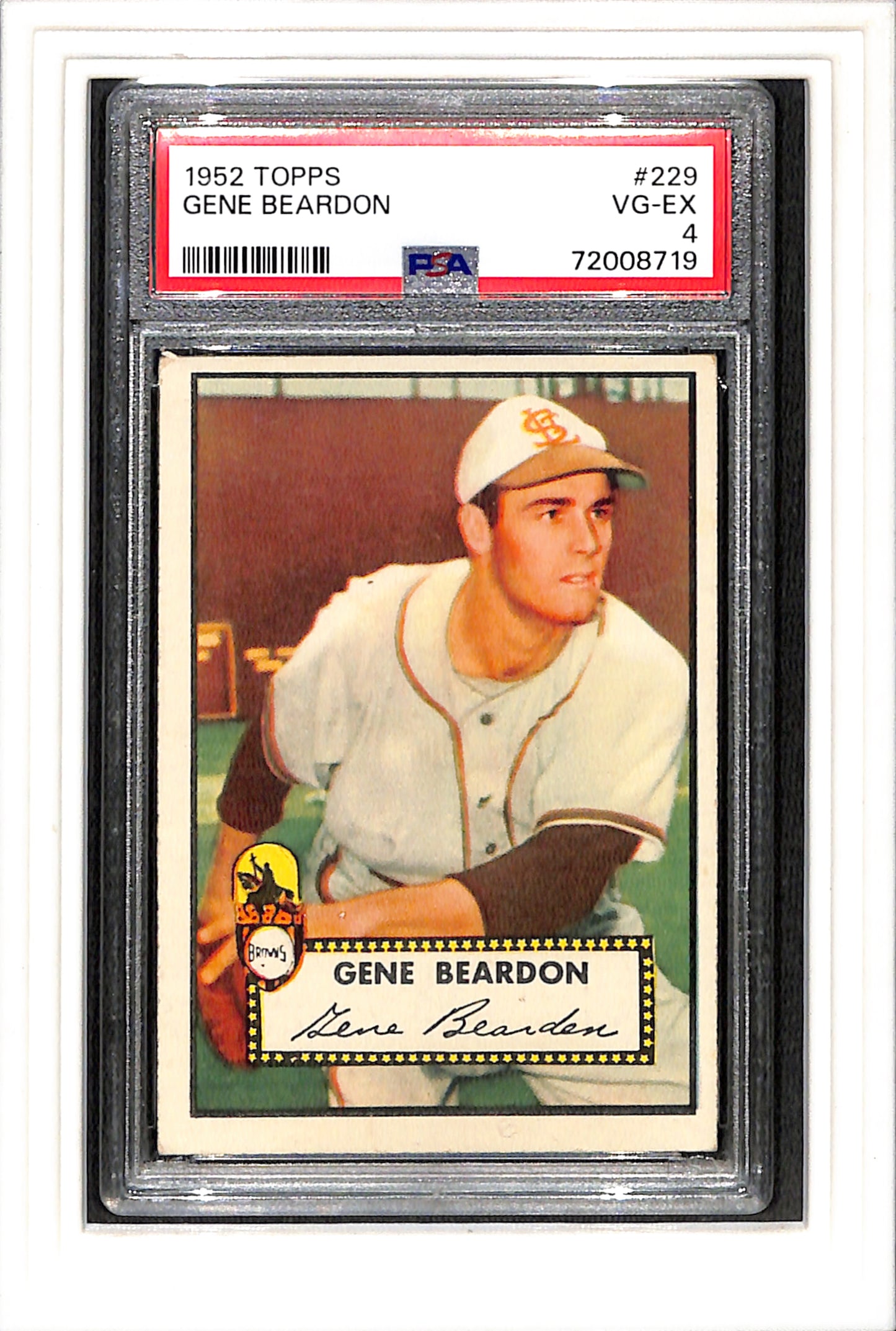 1952 Topps #229 Gene Beardeon PSA 4 SN 72008719