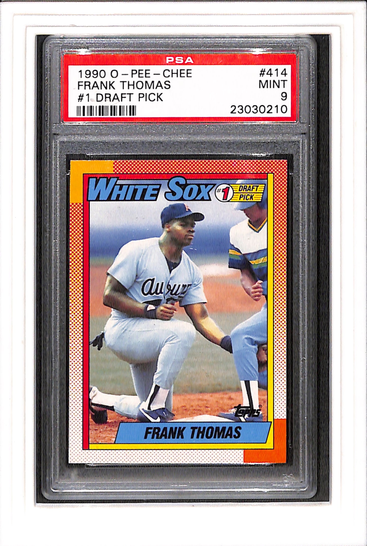 1990 O-Pee-Chee #414 Frank Thomas PSA 9 SN 230302210