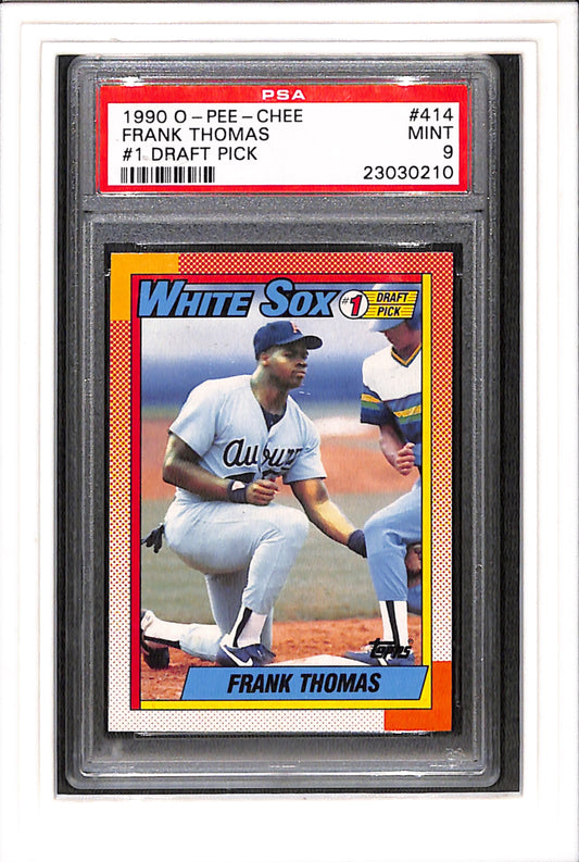 1990 O-Pee-Chee #414 Frank Thomas PSA 9 SN 230302210