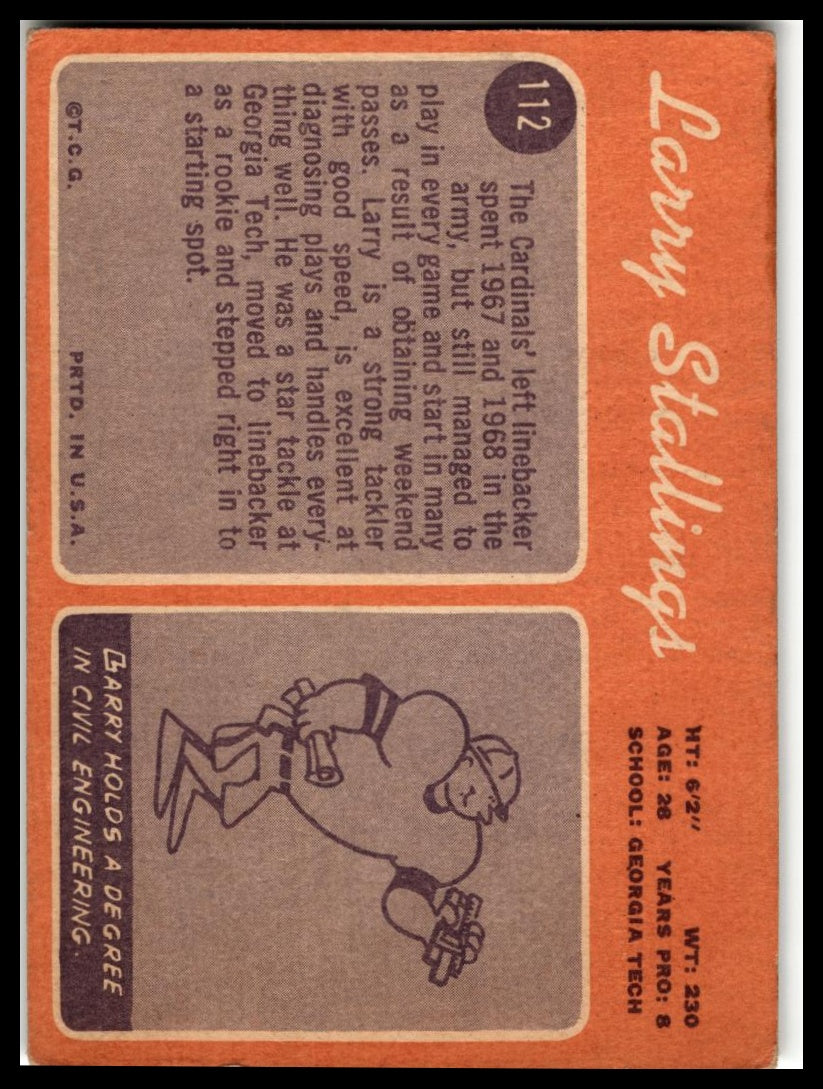1970 Topps #112 Larry Stallings