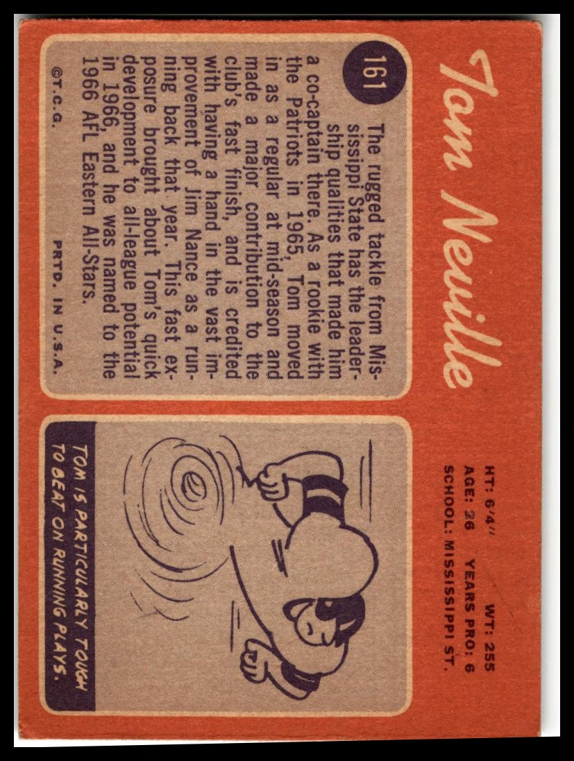 1970 Topps #161 Tom Neville