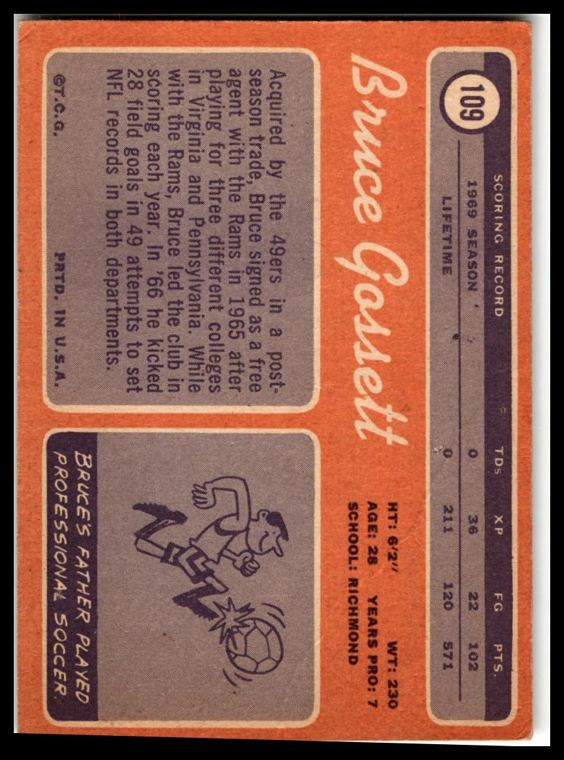 1970 Topps #109 Bruce Gossett
