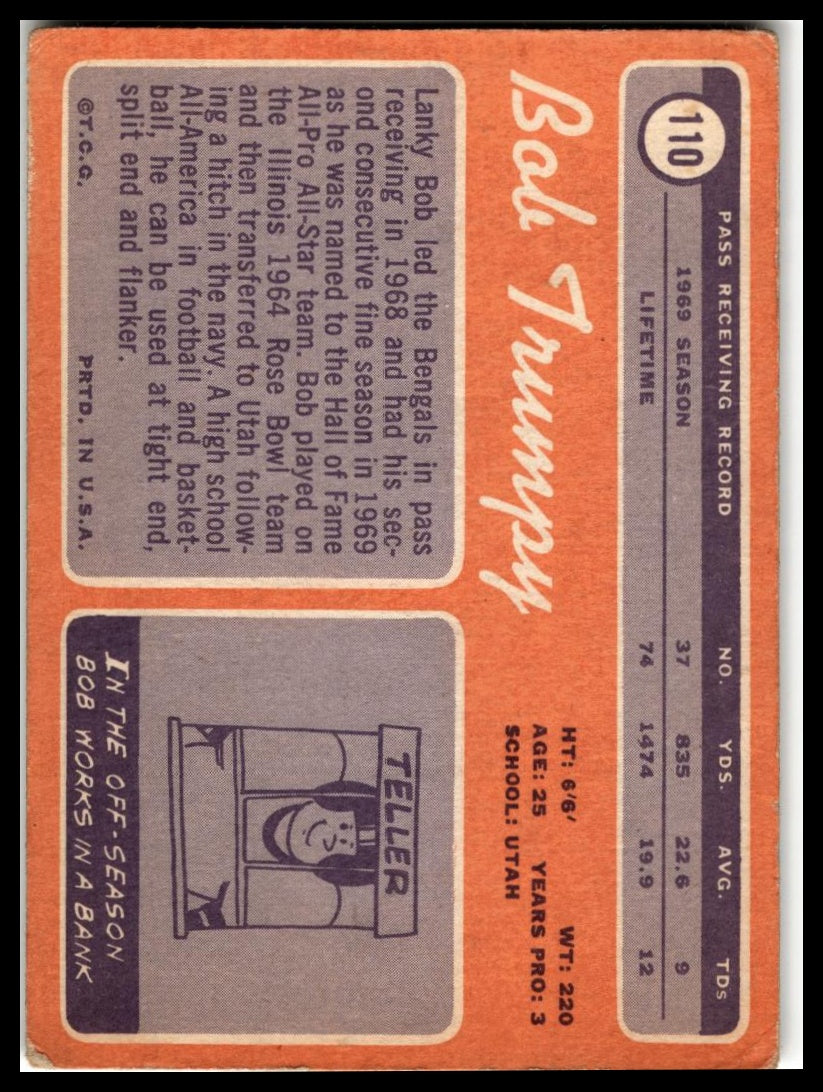 1970 Topps #110 Bob Trumpy