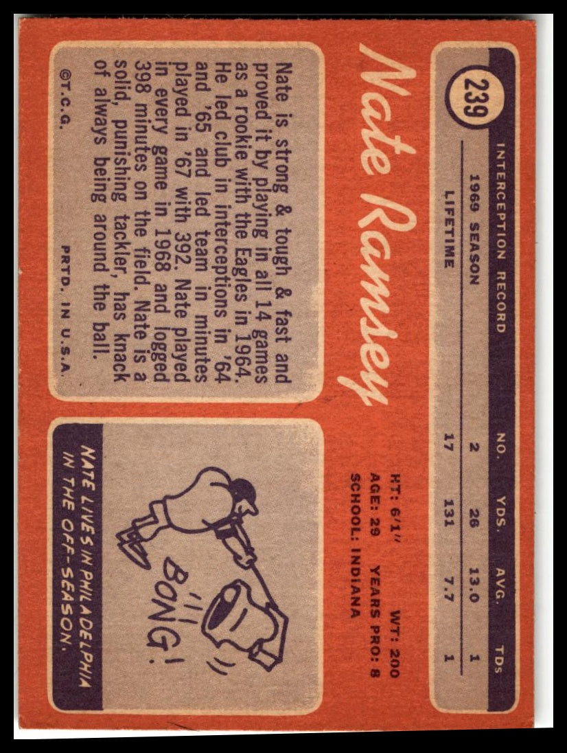 1970 Topps #239 Nate Ramsey