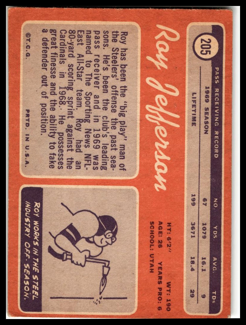 1970 Topps #205 Roy Jefferson