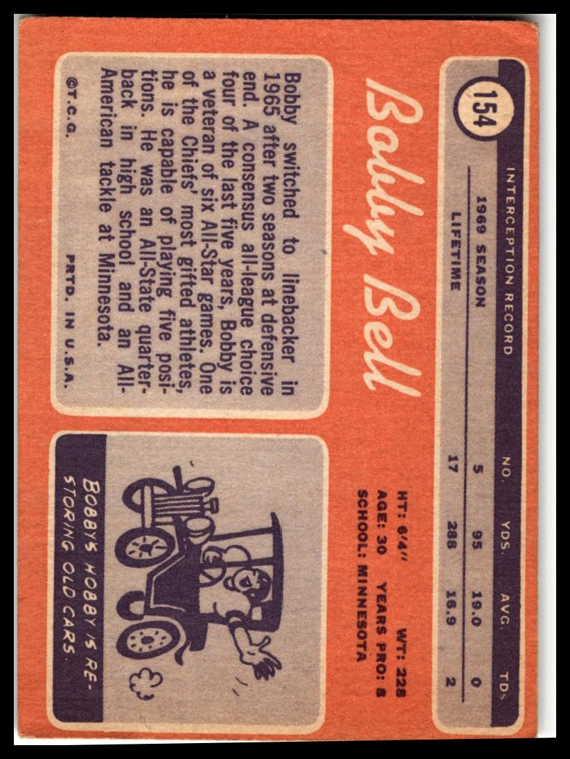 1970 Topps #154 Bobby Bell