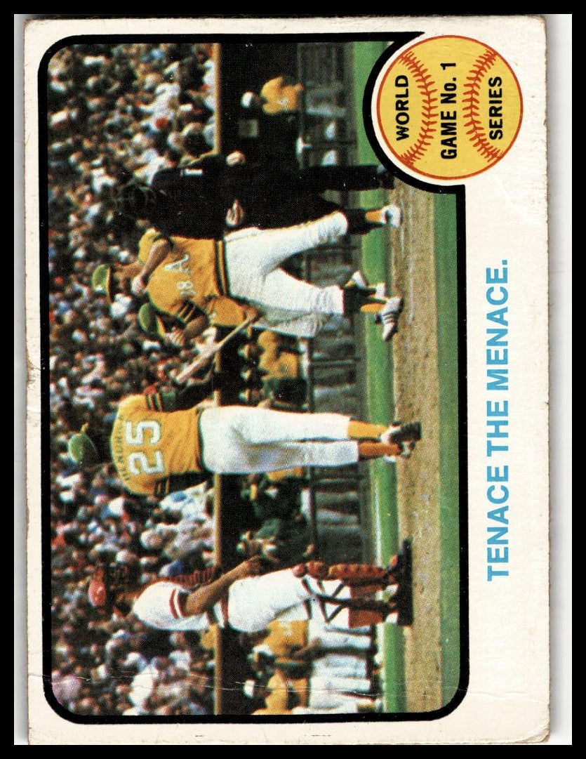 1973 Topps #203 World Series Game No. 1: Tenace the Menace