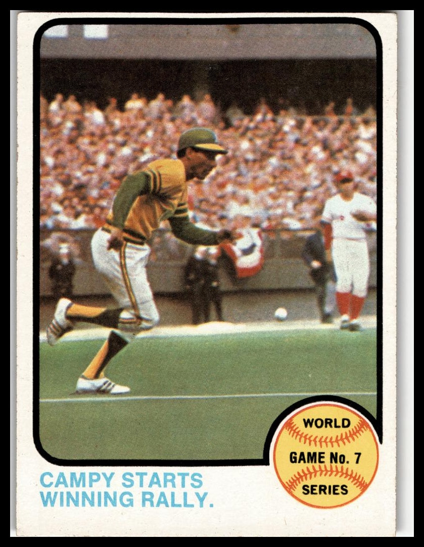 1973 Topps #209 World Series Game No. 7 - Campy Starts Winning Rally