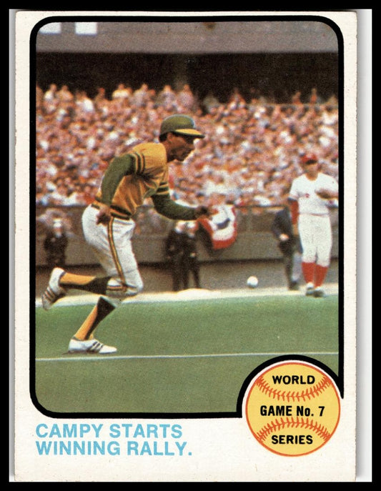1973 Topps #209 World Series Game No. 7 - Campy Starts Winning Rally