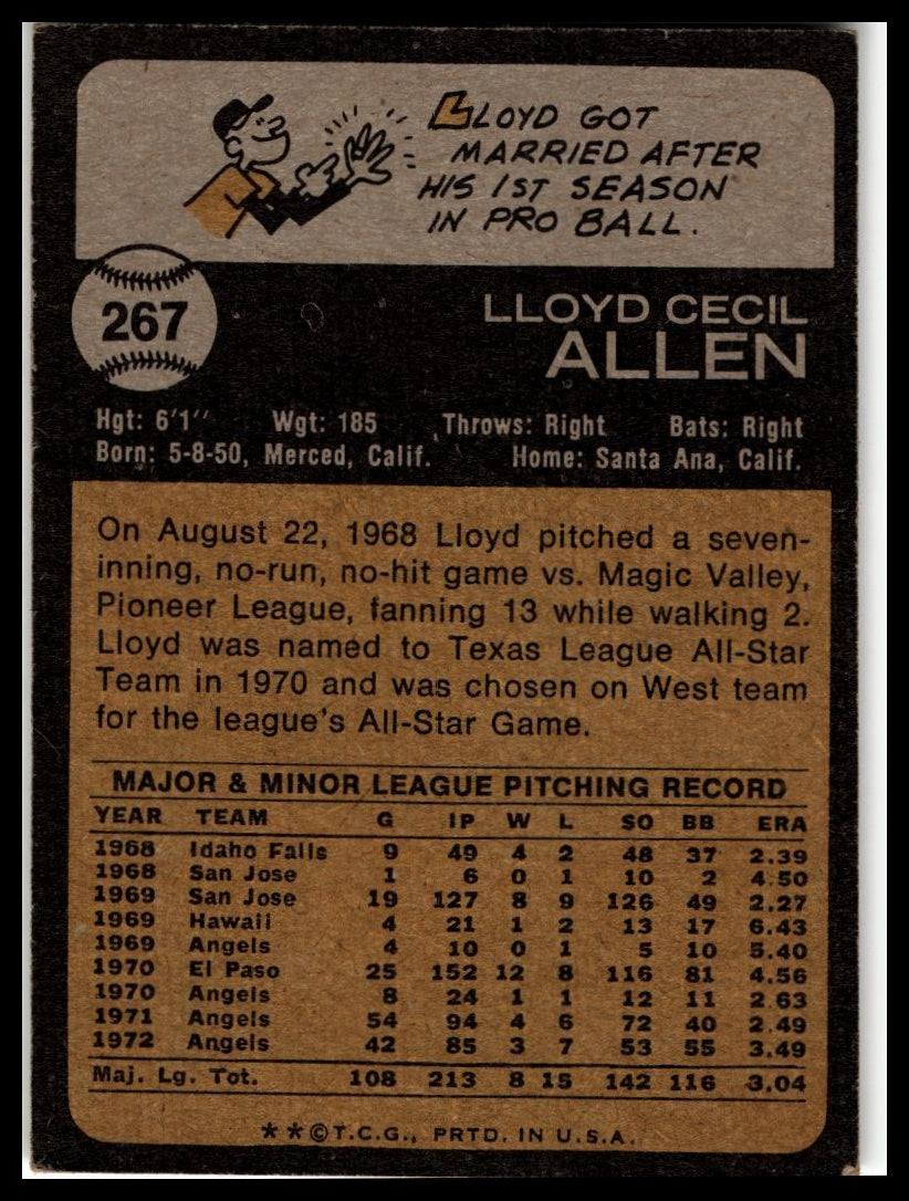 1973 Topps #267 Lloyd Allen