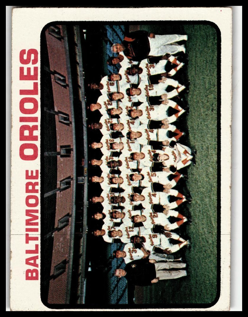 1973 Topps #278 Baltimore Orioles