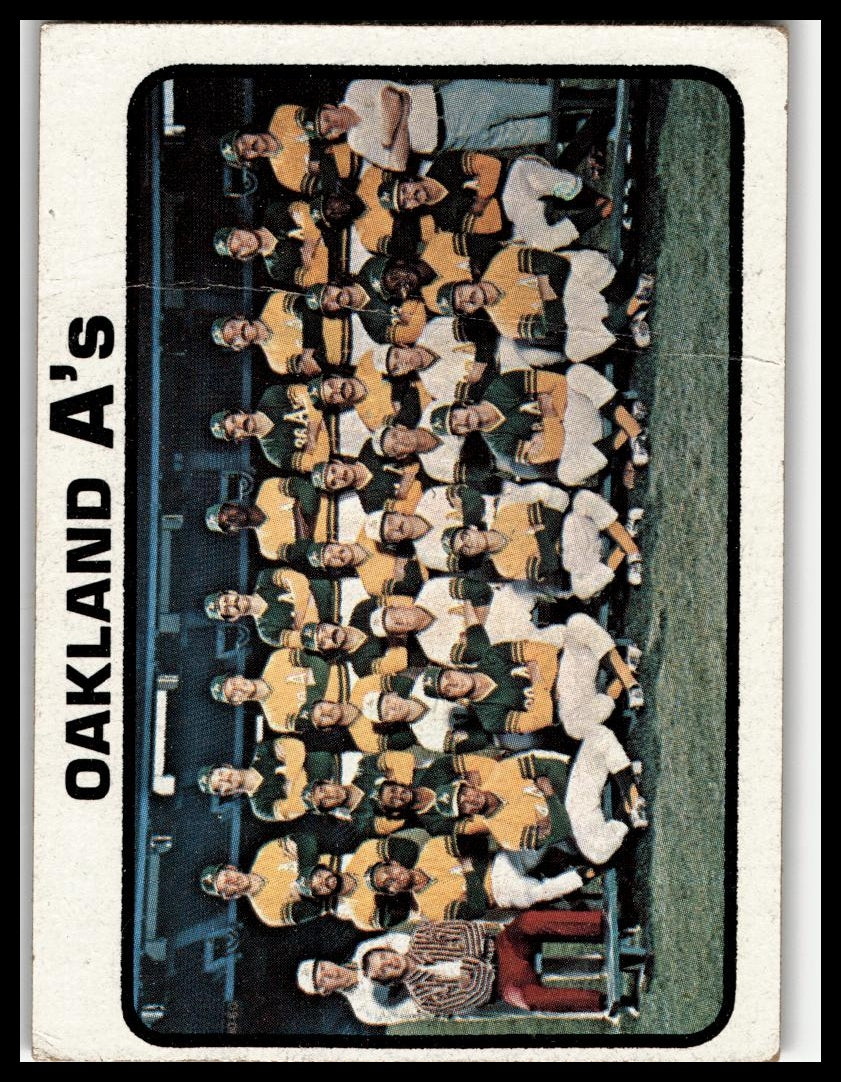 1973 Topps #500 Oakland A's