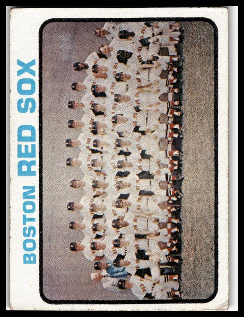 1973 Topps #596 Boston Red Sox