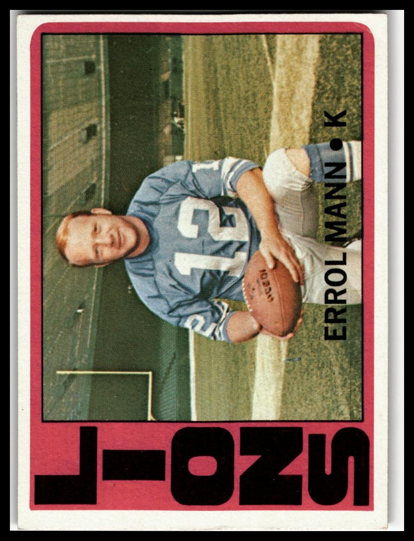 1972 Topps #222 Errol Mann