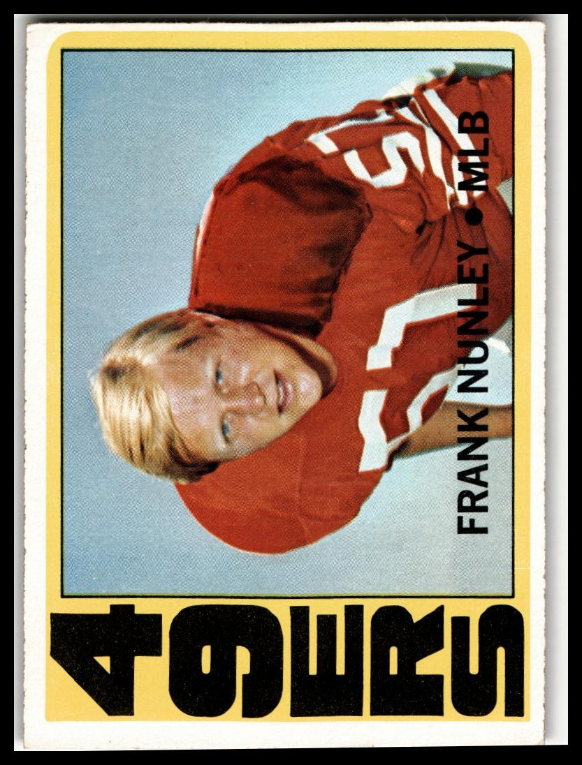 1972 Topps #249 Frank Nunley