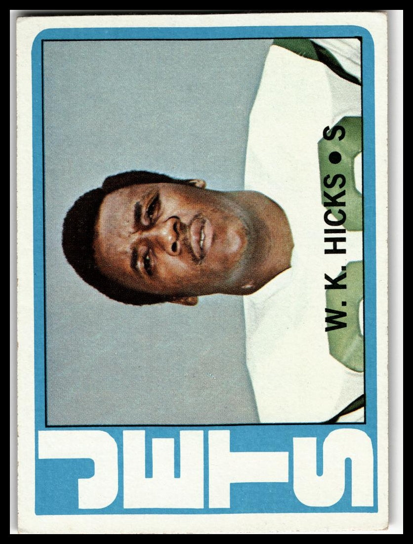 1972 Topps #246 W.K. Hicks