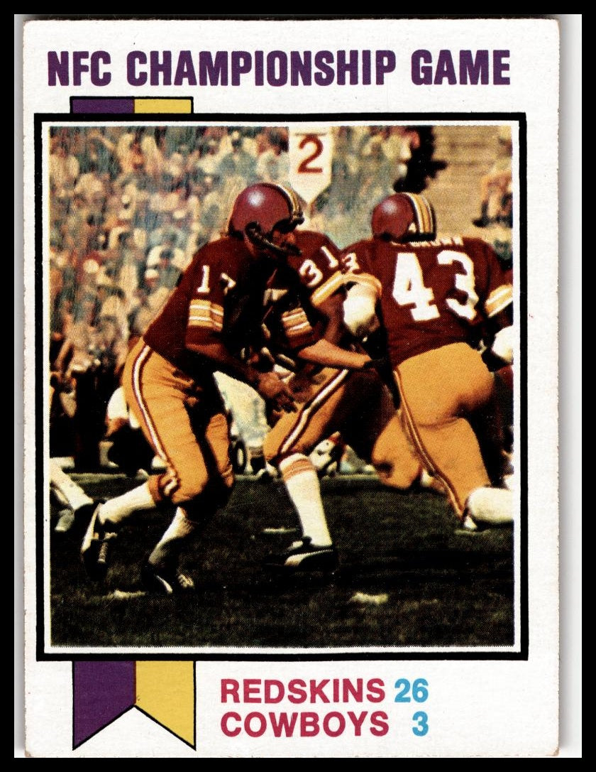 1973 Topps #137 1972 NFC Championship Game Excellent