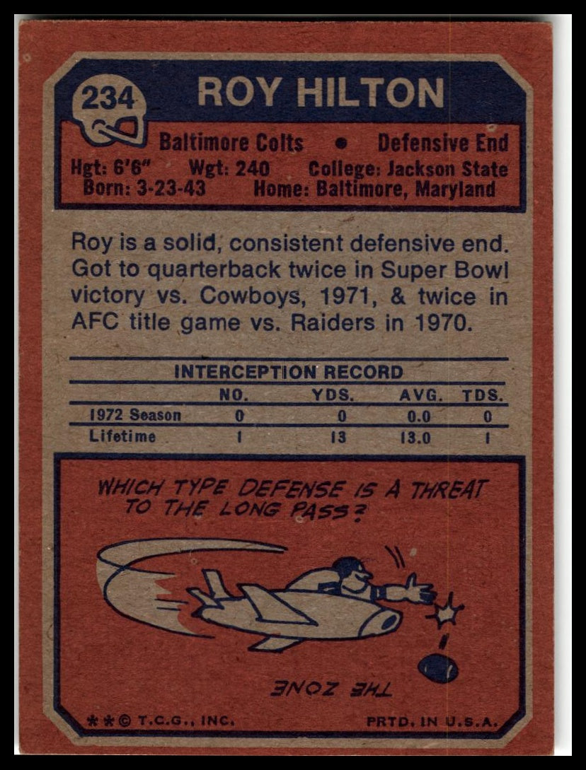 1973 Topps #234 Roy Hilton Excellent
