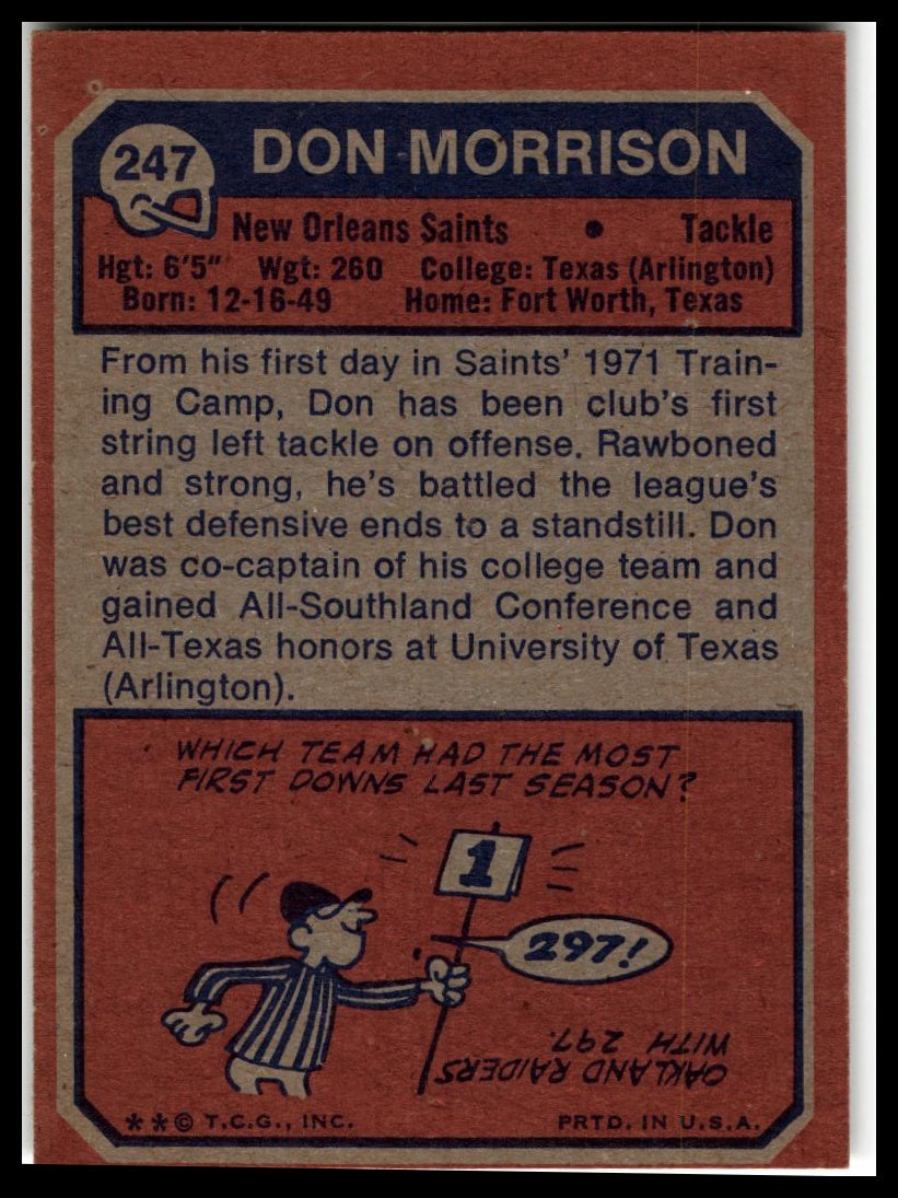 1973 Topps #247 Don Morrison Excellent
