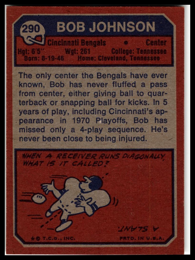 1973 Topps #290 Bob Johnson Excellent