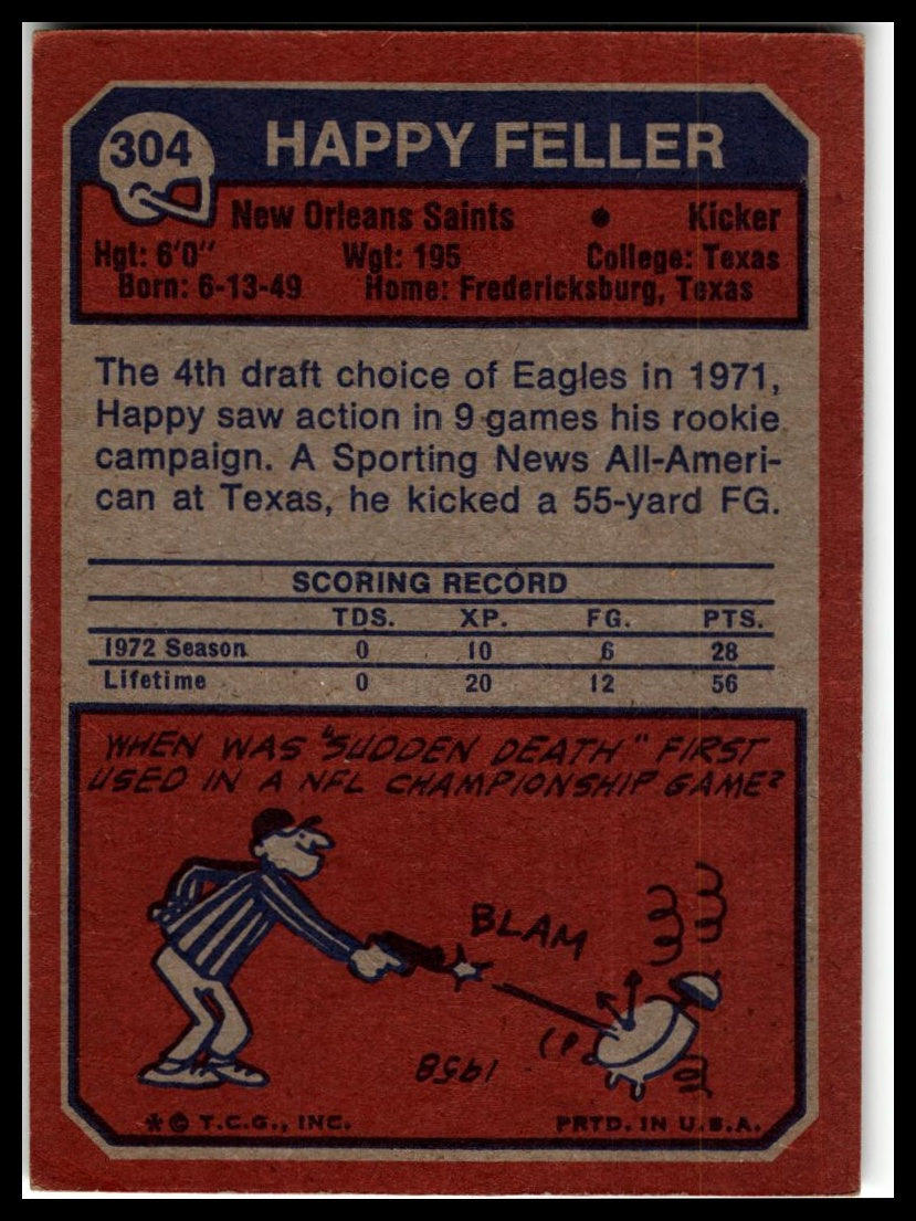 1973 Topps #304 Happy Feller Excellent