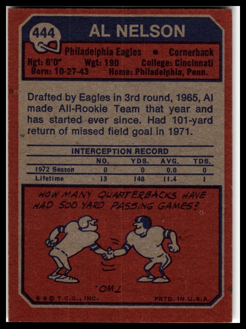 1973 Topps #444 Al Nelson Excellent