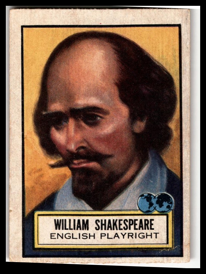 1952 Topps Look 'n See (R714-16) #66 William Shakespeare Excellent