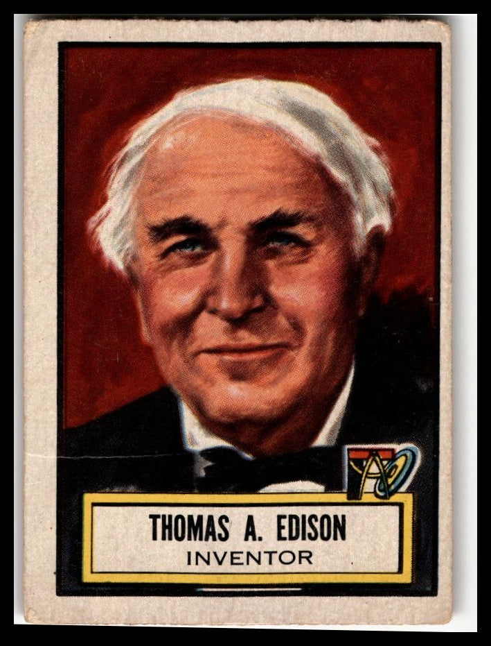 1952 Topps Look 'n See (R714-16) #71 Thomas A. Edison Excellent