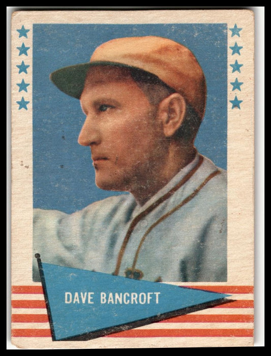 1961 Fleer Baseball Greats (F418-3) #7 Dave Bancroft Very Good