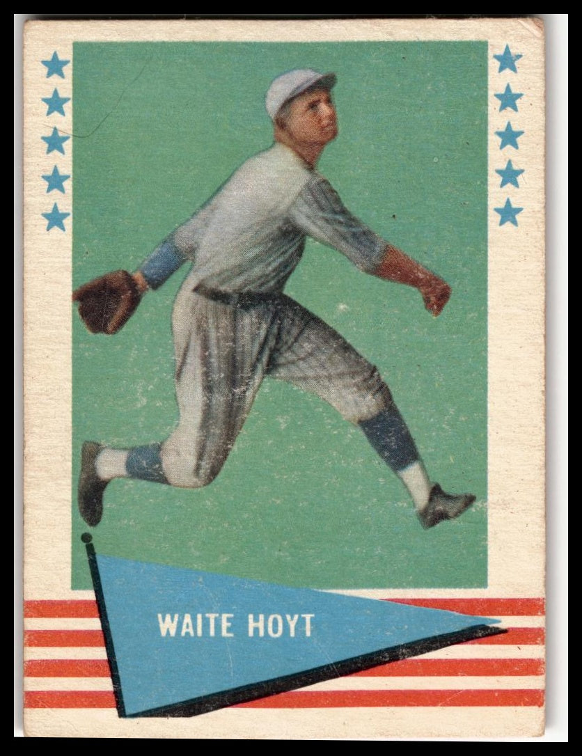 1961 Fleer Baseball Greats (F418-3) #44 Waite Hoyt Very Good