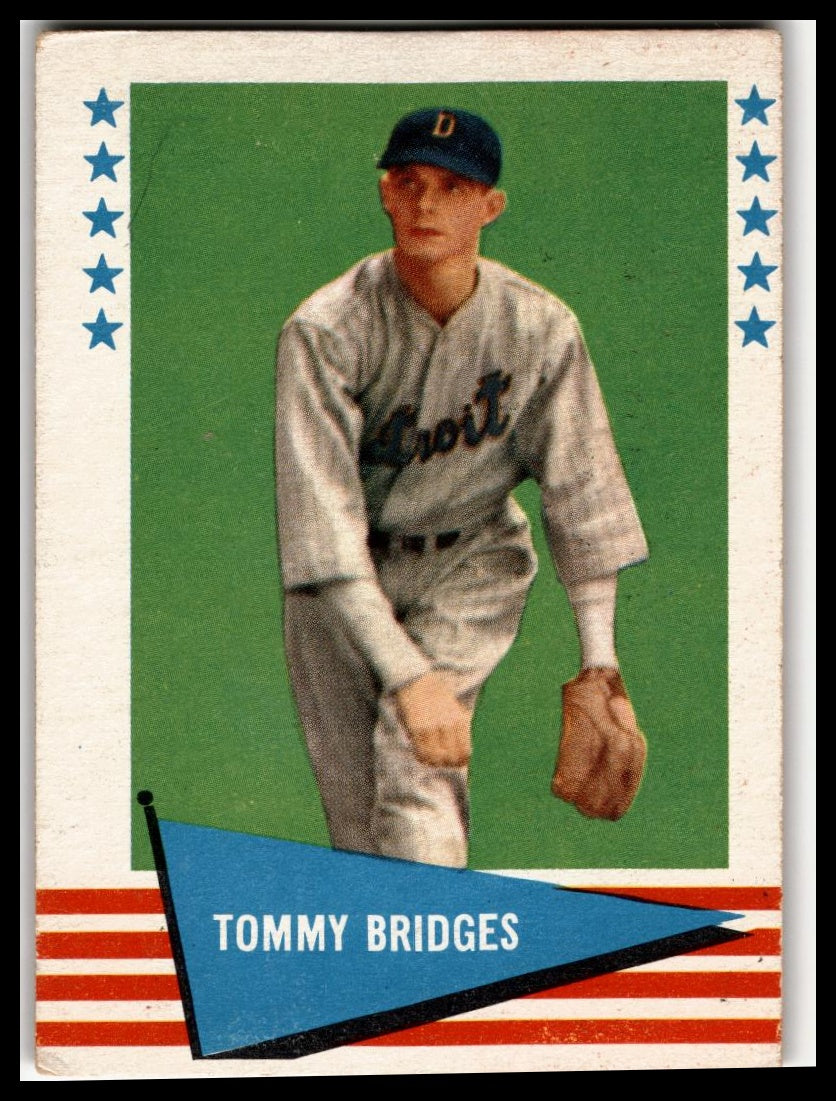 1961 Fleer Baseball Greats (F418-3) #95 Tommy Bridges Very Good