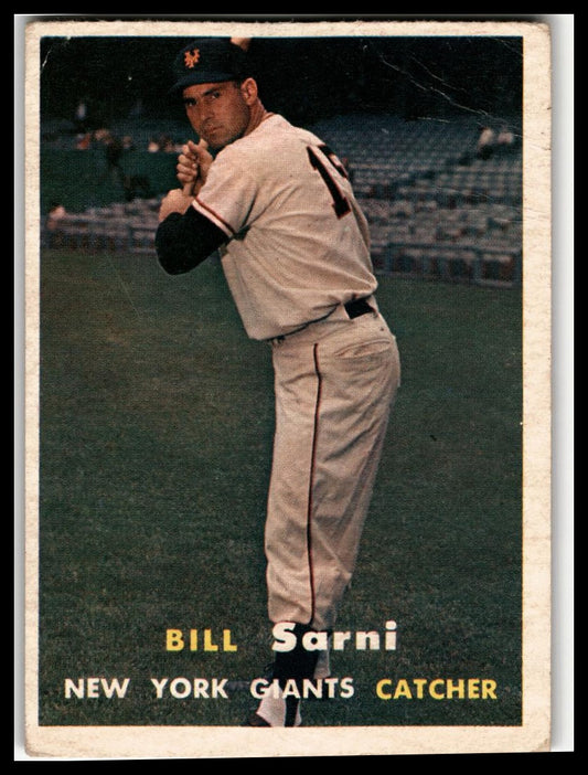 1957 Topps #86 Bill Sarni Very Good