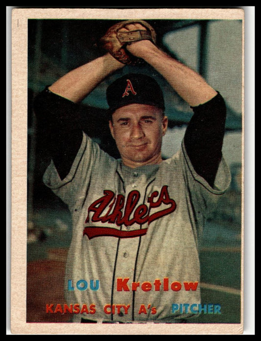 1957 Topps #139 Lou Kretlow Very Good