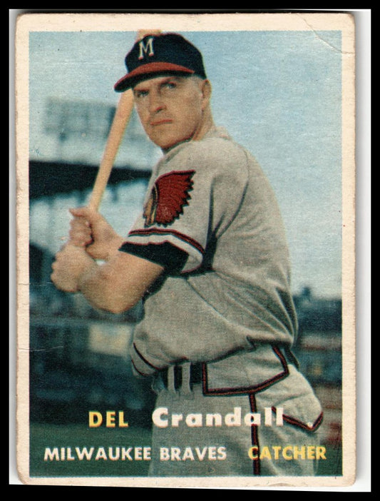 1957 Topps #133 Del Crandall Very Good