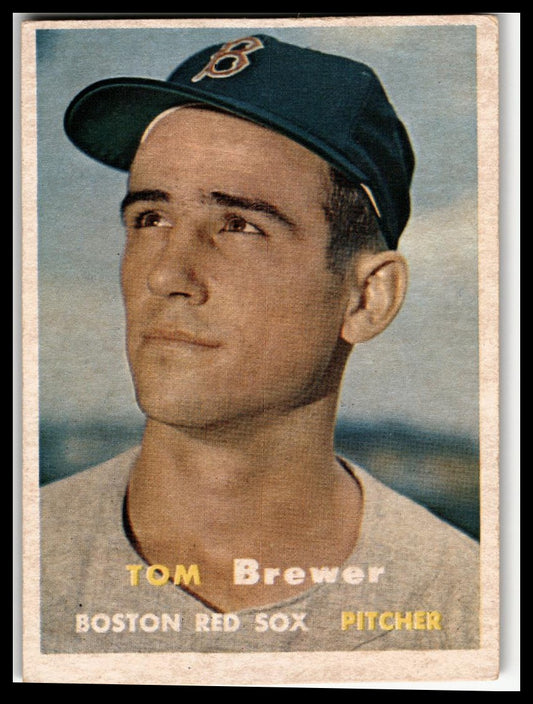 1957 Topps #112 Tom Brewer Very Good