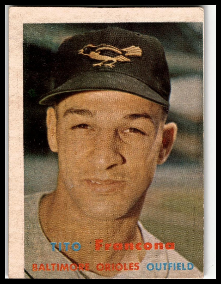 1957 Topps #184 Tito Francona Very Good