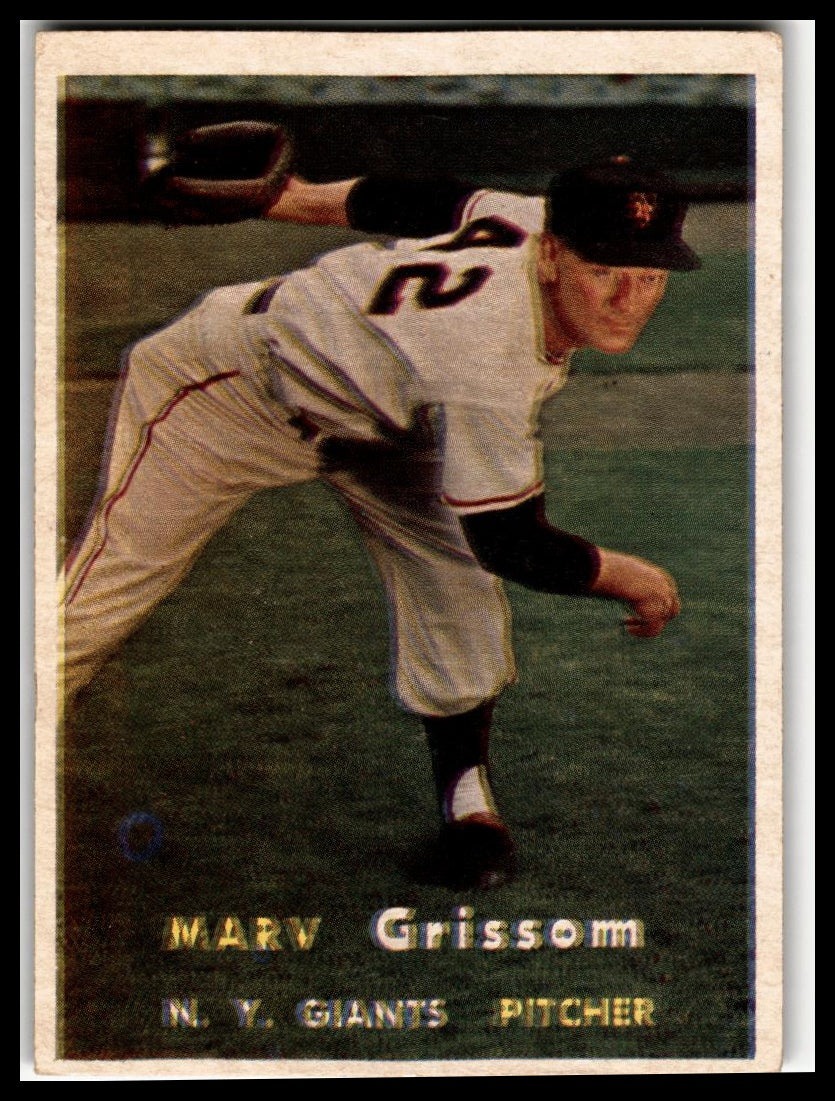 1957 Topps #216 Marv Grissom Very Good