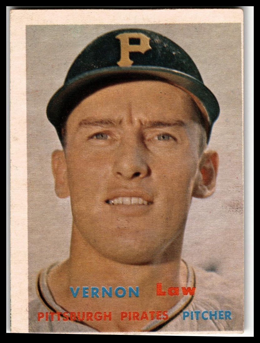 1957 Topps #199 Vernon Law Very Good