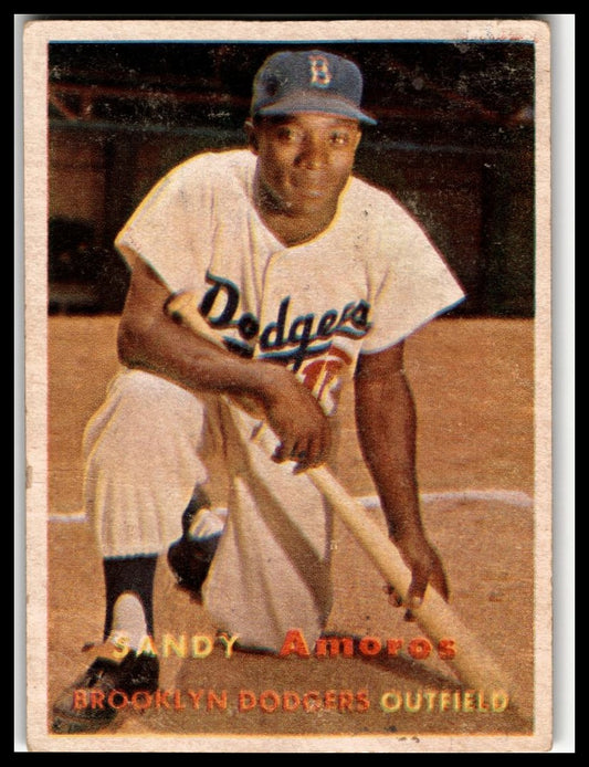 1957 Topps #201 Sandy Amoros Very Good