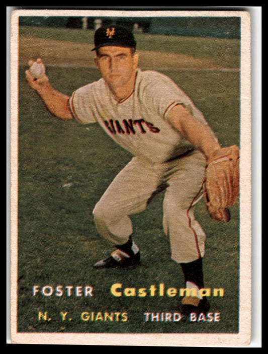 1957 Topps #237 Foster Castleman Very Good