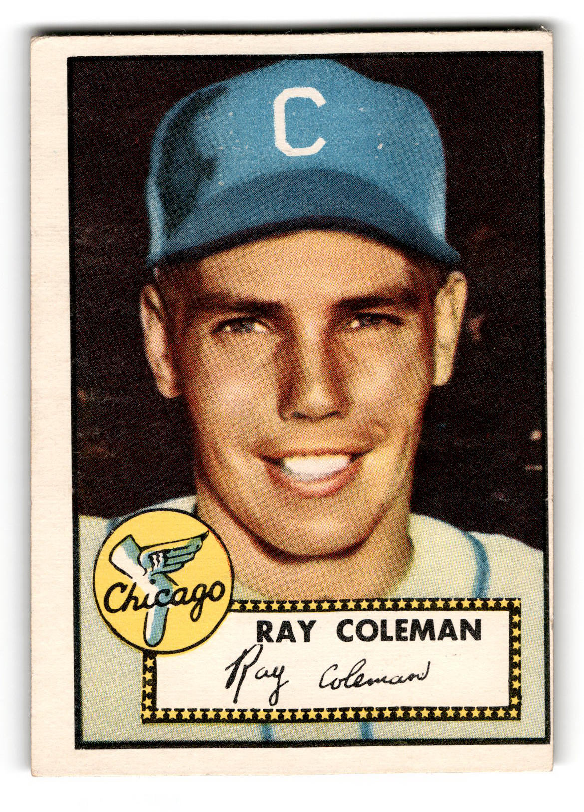 1952 Topps #211 Ray Coleman - Chicago White Sox vg ex